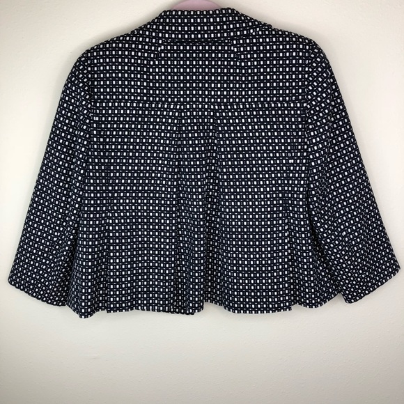 Ann Taylor - Black & White Tweed Blazer -Size 2 - Picture 2 of 4